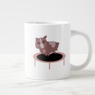 Lustiges Meerschweinchen-Gym-Fitness-Design Jumbo-Tasse