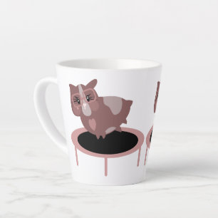 Lustiges Meerschweinchen-Gym-Fitness-Design Milchtasse