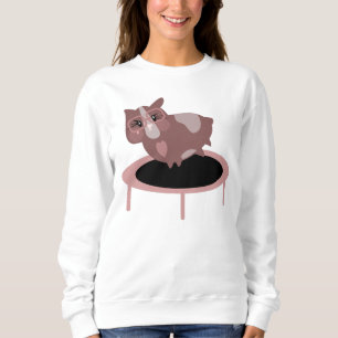 Lustiges Meerschweinchen-Gym-Fitness-Design Sweatshirt