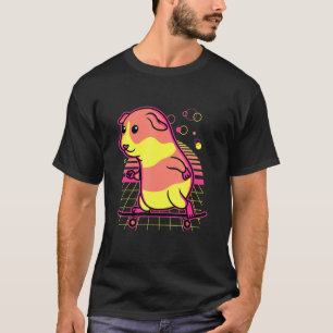 Lustiges Meerschweinchen Retro Vintage Stil Männer T-Shirt