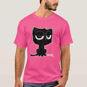 Lustiges Meh-Katzen-Shirt - Unbeeindrucktes Katzen T-Shirt