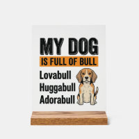 Lustiges Mein Hund ist voller Stier Beagle Vintage