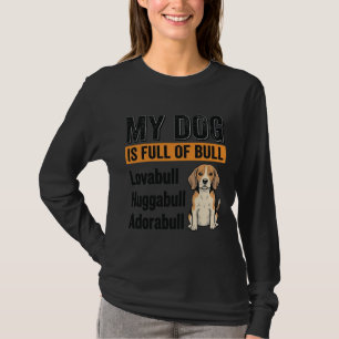Lustiges Mein Hund steckt voller Stier Beagle Vint T-Shirt