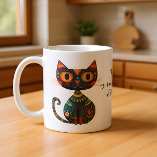 Lustiges Mein "Ich habe etwas vom Tisch gestoßen" Kaffeetasse