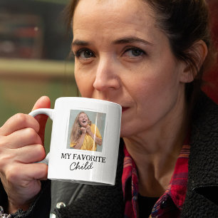 Lustiges „Mein Lieblingskind“-Foto auf Tasse