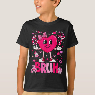 Lustiges Meme 67 Sechs Sieben Bruh Valentins Herz T-Shirt