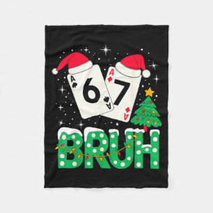 Lustiges Meme 6 7 Festliches Ker Bruh Weihnachtsba Fleecedecke