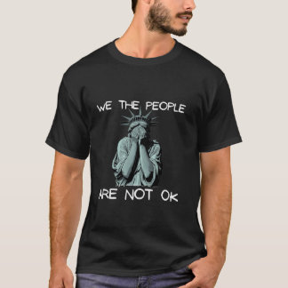 Lustiges Meme Amerika Freiheitsstatue weint T-Shirt