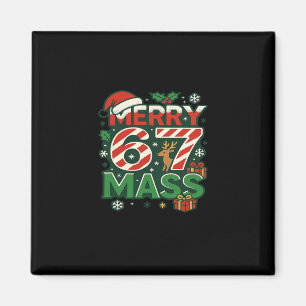 Lustiges Meme Fröhliche 67 M Candy Cane Weihnachts Magnet