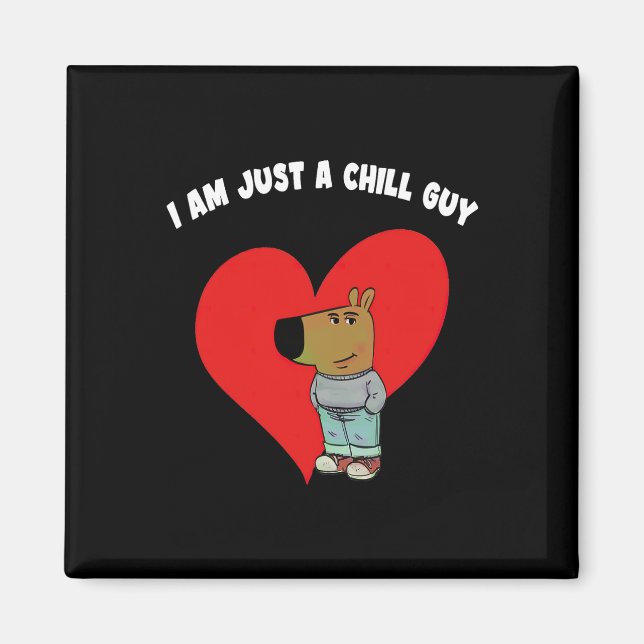 Lustiges Meme Ich bin nur ein cooler Typ Valentins Magnet (Vorne)