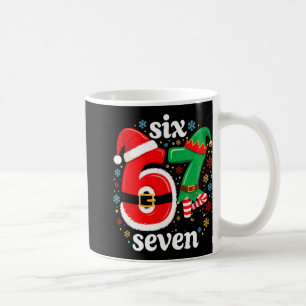 Lustiges Meme Sechs Sieben 67 Elf 6 7 Weihnachtsma Kaffeetasse