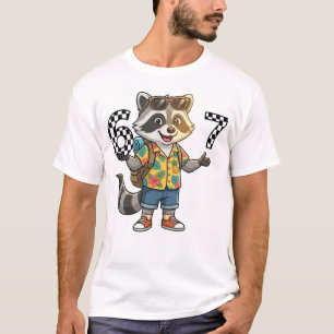 Lustiges Meme Sechs sieben Jimothy Waschbär T-Shirt