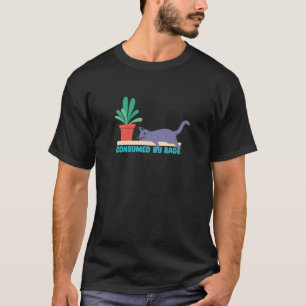 Lustiges Meme-Wut verbraucht mich müder Kater T-Shirt