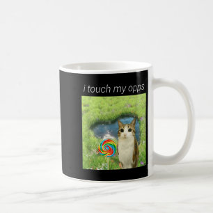 Lustiges Meowl-Meme, Cat Owl Meme Gehirnfäule Gen  Kaffeetasse
