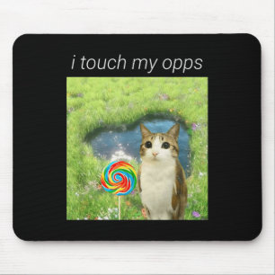 Lustiges Meowl-Meme, Katze Eule Meme Gehirnfäule G Mousepad