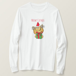 Lustiges Meowy-Catmas-Katzen-T-Shirt T-Shirt