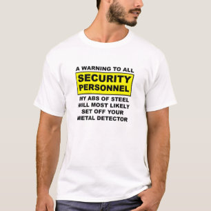 Lustiges Metalldetektor-T-Shirt weiß T-Shirt