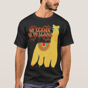 Lustiges Mexikanisch sprechendes Lama-Design für F T-Shirt
