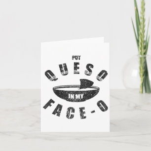 Lustiges mexikanisches Essen Cinco De Mayo Queso i Karte