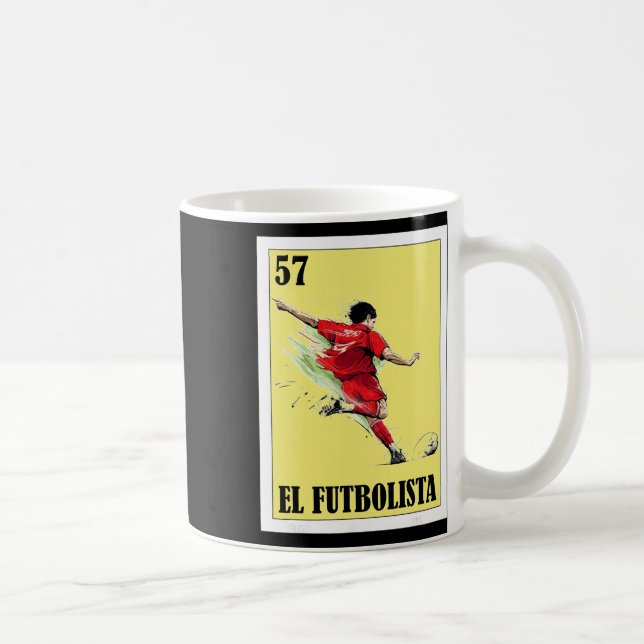 Lustiges mexikanisches Fußballdesign - El Futbolis Kaffeetasse (Rechts)