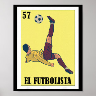 Lustiges mexikanisches Fußballdesign - El Futbolis Poster