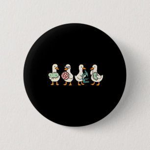 Lustiges Mikrobiologie-Alberner-Gans-Biologie-Lehr Button