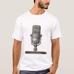 Lustiges Mikrofon "Ist dieses Ding an? Leider" T-Shirt