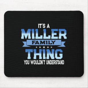 Lustiges Miller-Familientreffen-T-Shirt passend zu Mousepad