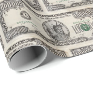 Lustiges Millionärsgeld-Reiche-Vibes-Print Geschenkpapier