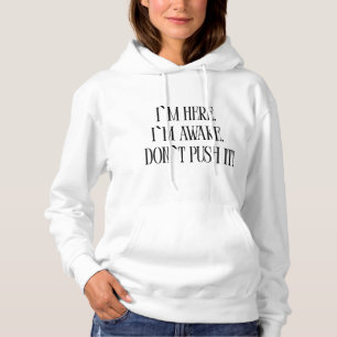 Lustiges minimalistisches Zitat Hoodie