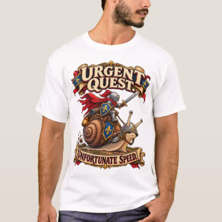 Lustiges mittelalterliches Schneckenritter-T-Shirt T-Shirt