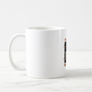 Lustiges Mitternachts-Schreien-Katzen Vintage-Shir Kaffeetasse