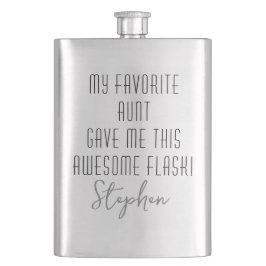 Lustiges modernes Geschenk für Neffe von der Liebl Flachmann