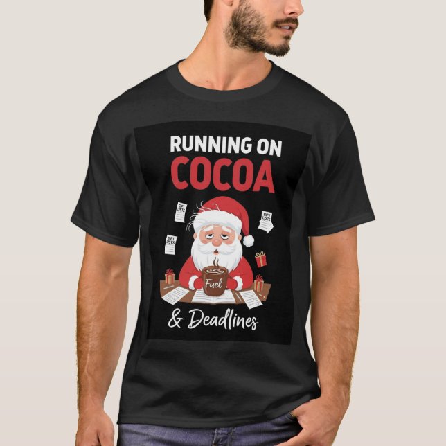 Lustiges modernes Weihnachts-T-Shirt | Santa-Desig T-Shirt (Vorderseite)