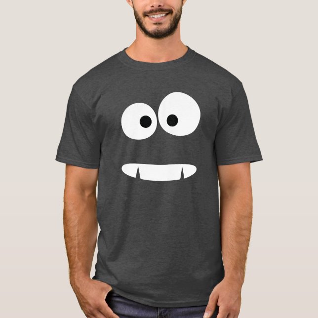 Lustiges Monster-Gesicht T-Shirt (Vorderseite)
