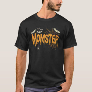 Lustiges Monster Halloween-Mutter-Kostüm Fledermau T-Shirt
