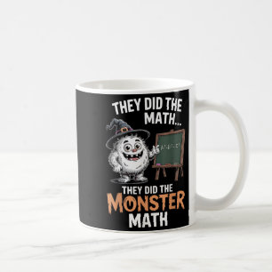 Lustiges Monster-Mathe-Lehrer Halloween-Yeti-Kostü Kaffeetasse