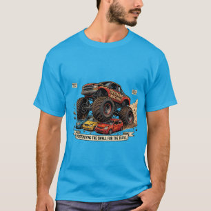 Lustiges Monster-Truck-Ersatzreifen-T-Shirt T-Shirt