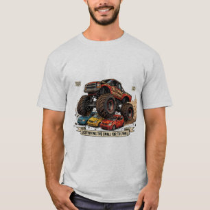 Lustiges Monster-Truck-Ersatzreifen-T-Shirt T-Shirt