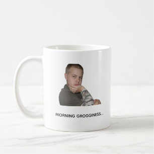 Lustiges Morgenkaffee-Stimmungs-Tassen-Meme-Design Kaffeetasse