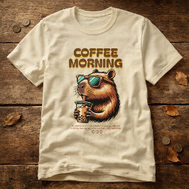 Lustiges Morgenkaffee-Trinker T-Shirt