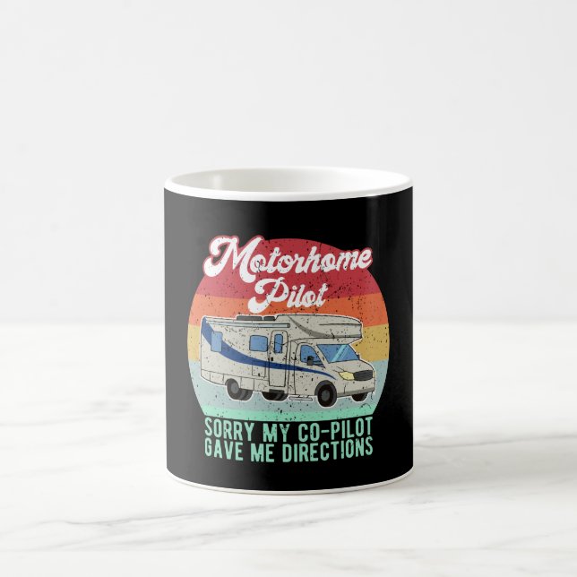 Lustiges Motorhome-Pilot-Geschenk Kaffeetasse (Mittel)