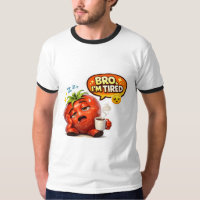 Lustiges Müdes Tomaten-Bro Ich bin müde Niedliches