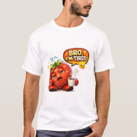Lustiges Müdes Tomaten-Bro Ich Bin Müde Niedliches