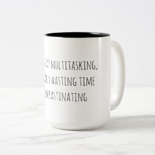 Lustiges Multitasking Zweifarbige Tasse