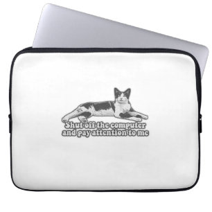Lustiges mürrisches Katzen-Meme für Kätzchenliebha Laptopschutzhülle