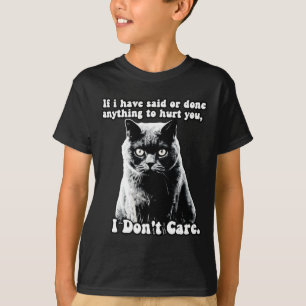 Lustiges mürrisches Katzen-Meme für Katzen-Persone T-Shirt
