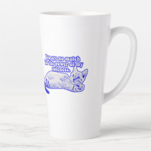 Lustiges mürrisches Katzen-Meme für Katzen- und Kä Milchtasse