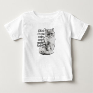 Lustiges mürrisches Katzen-Meme für Katzenliebhabe Baby T-shirt