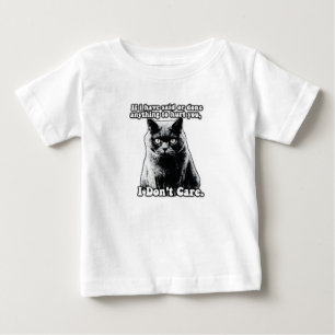 Lustiges mürrisches Katzen-Meme für Katzenliebhabe Baby T-shirt